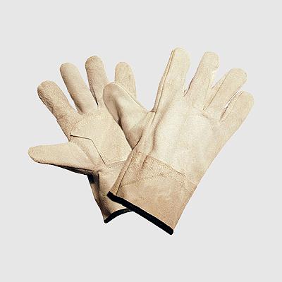 Перчатки СПИЛКОВЫЕ, (9965/0212), спилок, усиление на ладони, сорт А, без подкладки, кант